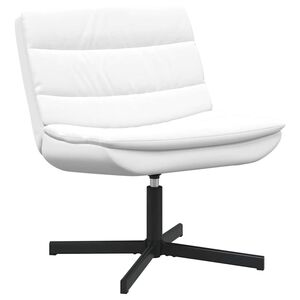 vidaXL Otočn&aacute; židle B&iacute;l&aacute; 63 x 75 x 76 cm PU