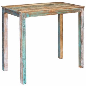 vidaXL Barov&yacute; stůl 110 x 55 x 100 cm Masivn&iacute; znovu použit&eacute; dřevo
