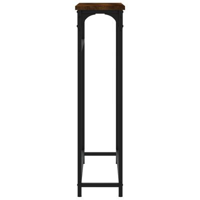 vidaXL Konzolový stolek kouřový dub 75 x 19,5 x 75 cm kompozitní dřevo