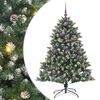 vidaXL Uměl&yacute; v&aacute;nočn&iacute; stromeček Zelen&aacute; 150 cm PVC, plast a ocel