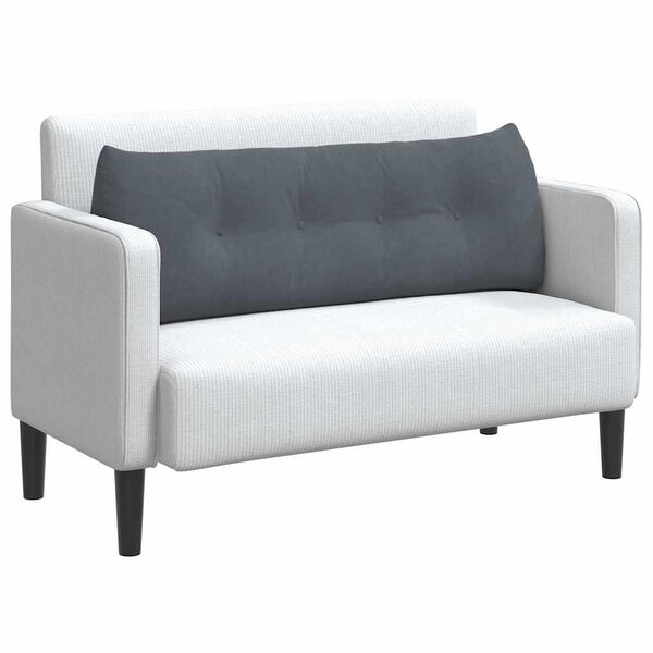 vidaXL Pol&scaron;t&aacute;ř na z&aacute;da Tmavě &scaron;ed&aacute; 140 x 24 x 50 cm samet