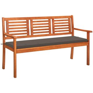 vidaXL 3m&iacute;stn&aacute; zahradn&iacute; lavice s podu&scaron;kou 150 cm masivn&iacute; eukalyptus