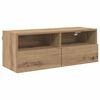 vidaXL Skř&iacute;ňky na TV zeď N&aacute;stěnn&yacute; 2 pcs Artisanov&yacute; dub 80 x 30 x 30 cm