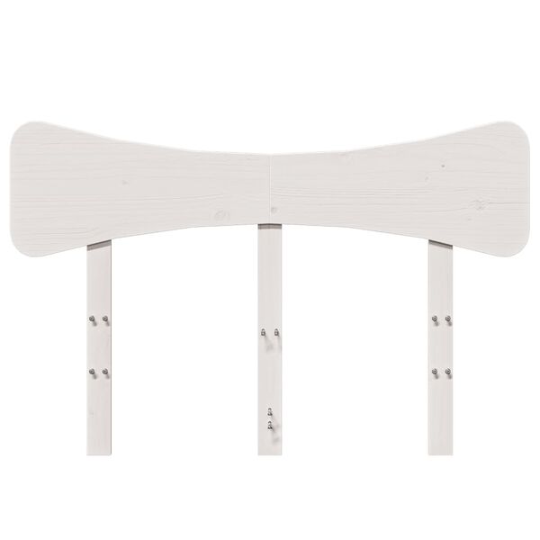 vidaXL Čelo postele b&iacute;l&eacute; 120 cm masivn&iacute; borov&eacute; dřevo