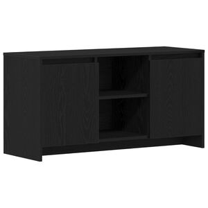 vidaXL Televizn&iacute; skř&iacute;ň 102 x 37,5 x 52,5 cm Čern&yacute; dub Kompozitn&iacute; dřevo