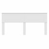 vidaXL Čelo postele B&iacute;l&aacute; 200 cm Kompozitn&iacute; dřevo