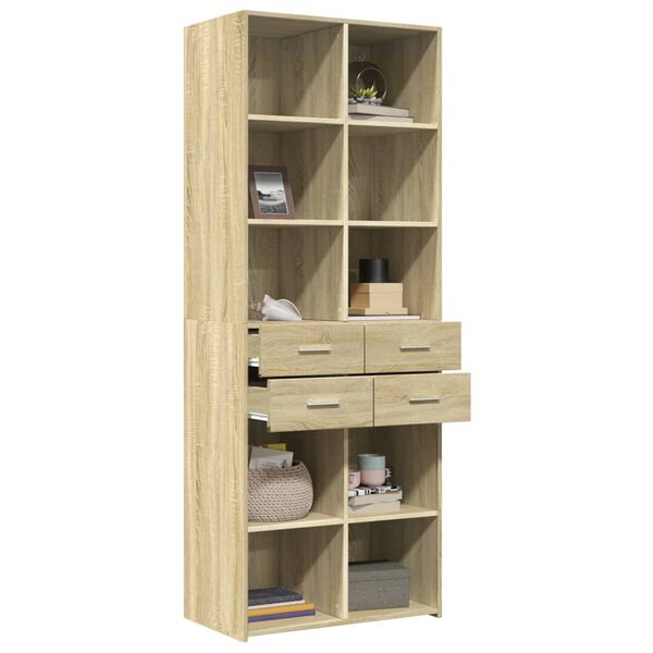 vidaXL Skř&iacute;ň highboard dub sonoma 70 x 42,5 x 185 cm kompozitn&iacute; dřevo