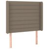 vidaXL Box spring postel s matrac&iacute; a LED taupe 90x190 cm textil