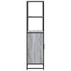 vidaXL Skříň highboard šedá sonoma 68x35x139cm kompozitní dřevo a kov