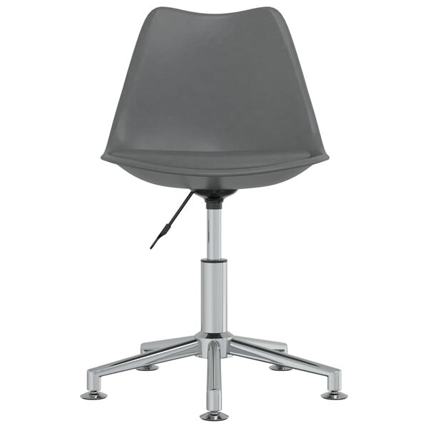 vidaXL Otočn&aacute; j&iacute;deln&iacute; židle &scaron;ed&aacute; uměl&aacute; kůže