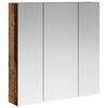 vidaXL Koupelnov&aacute; zrcadlov&aacute; skř&iacute;ň Star&eacute; dřevo 70 x 14,5 x 70 cm