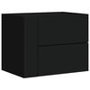 vidaXL N&aacute;stěnn&eacute; nočn&iacute; stolky 2 ks čern&eacute; 45 x 30 x 35 cm