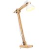 vidaXL Stojac&iacute; lampa b&iacute;l&aacute; masivn&iacute; mangovn&iacute;kov&eacute; dřevo E27