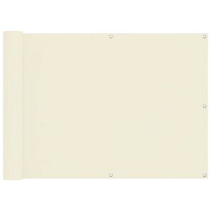 vidaXL Balkonov&aacute; clona Kr&eacute;mov&aacute; 75 x 200 cm Oxford l&aacute;tka