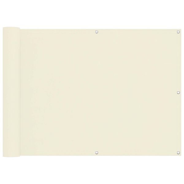 vidaXL Balkonov&aacute; clona Kr&eacute;mov&aacute; 75 x 200 cm Oxford l&aacute;tka