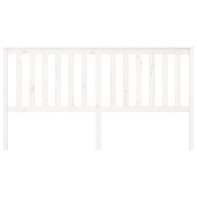 vidaXL Čelo postele bílé 186 x 6 x 101 cm masivní borovice