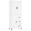 vidaXL Skř&iacute;ň highboard b&iacute;l&aacute; 69,5 x 34 x 180 cm kompozitn&iacute; dřevo
