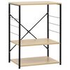 vidaXL Skř&iacute;ňka na mikrovlnku čern&aacute; a dub 60 x 39,6 x 79,5 cm kompozit
