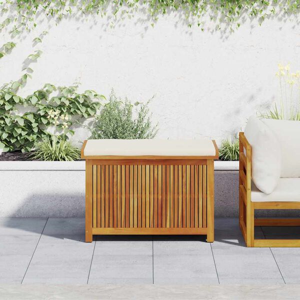 vidaXL Outdoor Cushion Box 90x50x60,5 cm Masivn&iacute; dřevo ak&aacute;cie