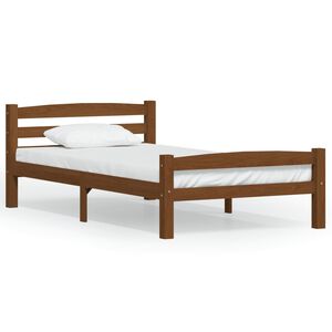 vidaXL R&aacute;m postele bez matrace Honey Brown Borov&eacute; dřevo