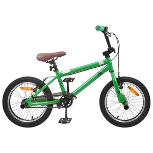 vidaXL BMX Kolo 16 palců pro 5-8 let Zelen&aacute;