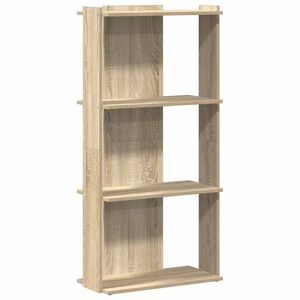 vidaXL Knihovna se 3 policemi dub sonoma 60x30x120 cm kompozitn&iacute; dřevo