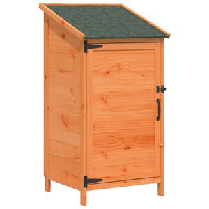 vidaXL Zahradn&iacute; shed Hněd&aacute; 59,5 x 56 x 113,5 cm Masivn&iacute; jedlov&eacute; dřevo