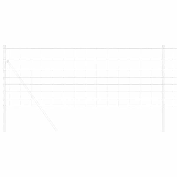 vidaXL Pastevní plot Stříbrná 25 x 0,8 m Pozinkovaná ocel
