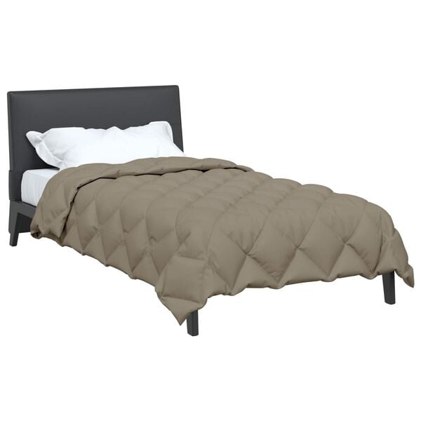 vidaXL Zimn&iacute; přikr&yacute;vka Světle &scaron;ed&aacute; 220 x 155 cm Mikrovl&aacute;kno