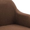 vidaXL Otočn&eacute; j&iacute;deln&iacute; židle 6 ks hněd&eacute; textil