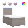vidaXL Box spring postel s matrac&iacute; taupe 120x190 cm textil