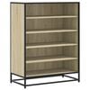 vidaXL Botn&iacute;k dub sonoma 75 x 38 x 97,5 cm kompozitn&iacute; dřevo a kov