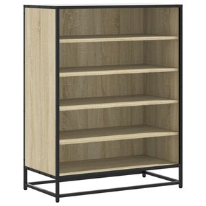 vidaXL Botn&iacute;k dub sonoma 75 x 38 x 97,5 cm kompozitn&iacute; dřevo a kov