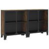 vidaXL &Uacute;ložn&eacute; skř&iacute;ně 2 ks rustik&aacute;lně hněd&eacute; 72 x 36 x 82 cm kov a MDF