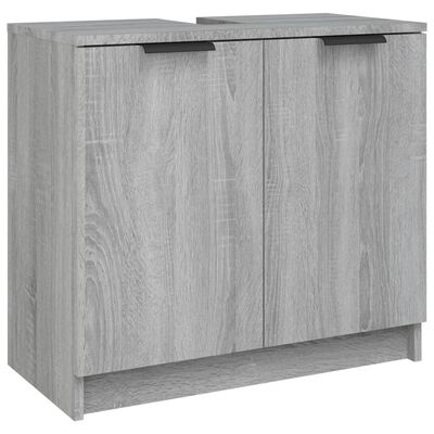 vidaXL Koupelnová skříňka šedá sonoma 64,5x33,5x59 cm kompozitní dřevo
