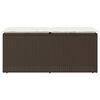 vidaXL Zahradní lavice s poduškou hnědá 110x40x44 cm polyratan