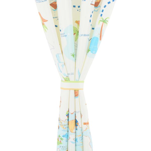 vidaXL Dětsk&eacute; zatemňovac&iacute; z&aacute;věsy s potiskem 2 ks 140x240 cm na cest&aacute;ch