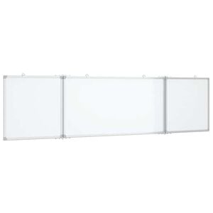 vidaXL Magnetick&aacute; tabule rozkl&aacute;dac&iacute; 160 x 40 x 1,7 cm hlin&iacute;k