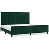 vidaXL R&aacute;m postele bez matrace tmavě zelen&aacute; 200 x 200 cm samet