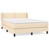 vidaXL Box spring postel s matrac&iacute; kr&eacute;mov&aacute; 140x190 cm textil
