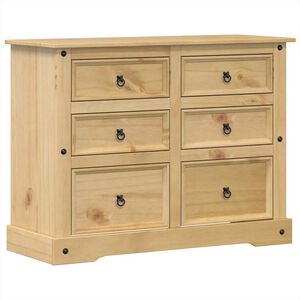 vidaXL Komoda Corona 112 x 48 x 91 cm masivn&iacute; borov&eacute; dřevo
