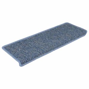 vidaXL Samolep&iacute;c&iacute; n&aacute;&scaron;lapy na schody vzhled sisal 15 ks 65x21x4cm modr&eacute;