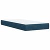 vidaXL Box spring postel s matrac&iacute; tmavě modr&aacute; 100x200 cm samet