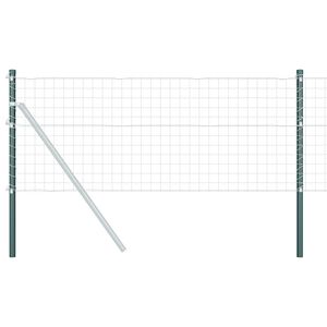 vidaXL Plotov&yacute; sloupek. 2 ks Zelen&aacute; 50 cm Pr&aacute;&scaron;kově lakovan&aacute; ocel