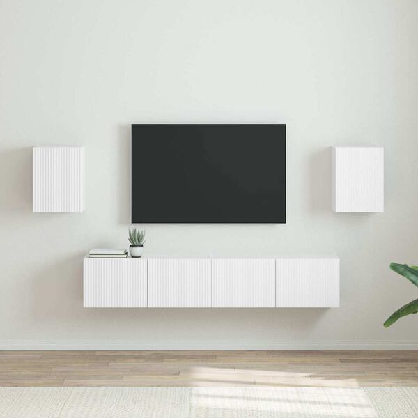 vidaXL TV wall cabinet 2 pcs B&iacute;l&aacute; 30 x 31 x 40 cm kompozitn&iacute; dřevo