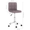 vidaXL Otočn&eacute; j&iacute;deln&iacute; židle 2 ks taupe textil