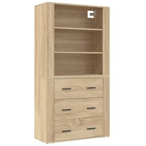 vidaXL Skř&iacute;ň highboard dub sonoma kompozitn&iacute; dřevo