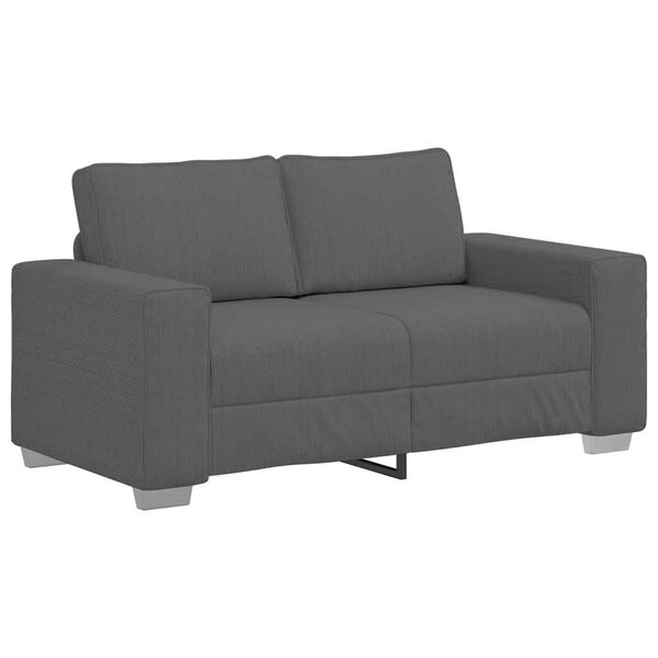 vidaXL Loveseat Sofa tmavě &scaron;ed&eacute; 120 cm man&scaron;estrov&aacute; tkanina