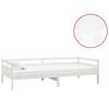vidaXL V&aacute;lenda s matrac&iacute; 90 x 200 cm b&iacute;l&aacute; masivn&iacute; borov&eacute; dřevo