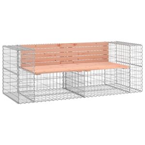 vidaXL Zahradn&iacute; lavice gabionov&yacute; design 184x71x65,5 cm masiv douglasky
